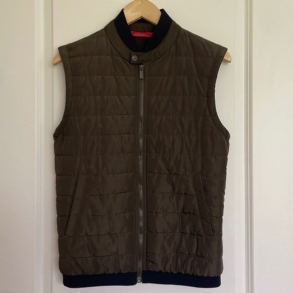 Zara Man Men’s Quilted Vest Brown M - Picture 1 of 5